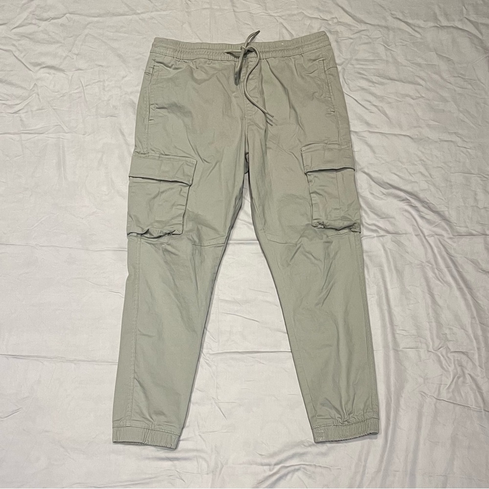 Pull&Bear L Grey Cargo Pants
